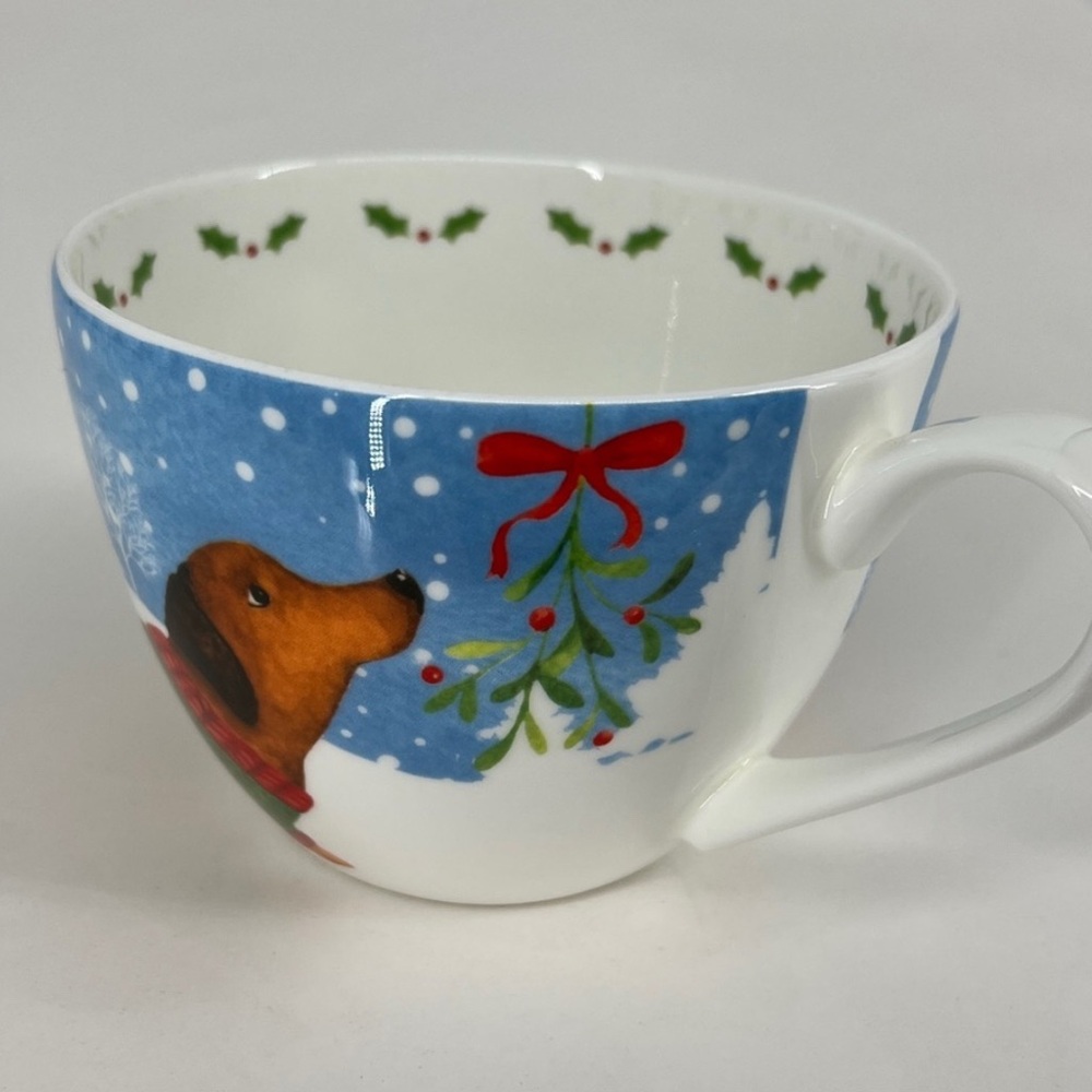 "Festive Dachshund Delight" Bone China Holiday Edition! Portobello by Design Mug - Picture 10 of 12